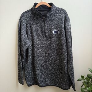 Antigua Mens Fortune 1/4 Zip Sweater Knit Nittany Lion Penn State  Size XL